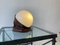 Table Lamp in Havana Leather and Opaline Glass, Image 12
