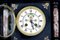 Horloge de Cheminée Victorienne Antique en Marbre Noir 5