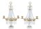 Vintage Candelabra in Cut Glass and Marble, Set of 2 5