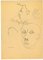 Mino Maccari, The Portraiti- Original Zeichnung, 1950er 1