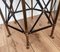 Neoclassical Hollywood Regency Side Table in Brass, Metal & Tooled Leather Top, Image 4