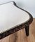 Antique Needlepoint & Carved Beveled Top Barley Twist Legs Stool 3