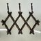 Antique Accordion Pin Wall Coat Rack 4