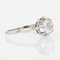 18K White Gold Solitaire Ring with Rose-Cut Diamond, 1920s 8