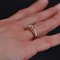 Antiker Solitär Ring aus 18 Karat Roségold mit Diamanten 9