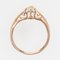 Antiker Solitär Ring aus 18 Karat Roségold mit Diamanten 10