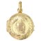 French Chiseled Medallion in 18 Karat Yellow Gold, 1900s, Image 1
