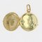 Französisches gemeißeltes Medaillon aus 18 Karat Gelbgold, 1900er 5