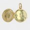 French Chiseled Medallion in 18 Karat Yellow Gold, 1900s 5