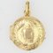 French Chiseled Medallion in 18 Karat Yellow Gold, 1900s, Image 3