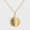 French Chiseled Medallion in 18 Karat Yellow Gold, 1900s, Image 11