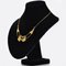 Moderne französische Jugendstil Draperie Halskette aus 18 Karat Gelbgold mit Perle 5