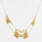 Modern French Art Nouveau Style Drapery Necklace in 18 Karat Yellow Gold with Pearl 8