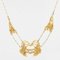 Modern French Art Nouveau Style Drapery Necklace in 18 Karat Yellow Gold with Pearl, Image 7
