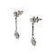 White Gold Earrings with Diamonds, Set of 2 2