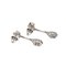 White Gold Earrings with Diamonds, Set of 2 3