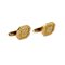 Gold Chopard Cufflinks with Guilloche and Diamonds, Set of 2, Image 2