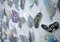 Sumit Mehndiratta, holografische Schmetterlinge, 2022, Acryl auf Holz 4