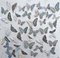 Sumit Mehndiratta, holografische Schmetterlinge, 2022, Acryl auf Holz 2