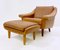 Mid-Century Matador Lounge Chair in Leather with Ottoman by Aage Christiansen, 1970 3
