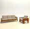Mid-Century Modern Danish Living Room Set in Wood and Fabric, 1960s, Set of 2 4