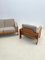Mid-Century Modern Danish Living Room Set in Wood and Fabric, 1960s, Set of 2 9