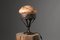 Lampe de Bureau Art Nouveau en Cuivre et Verre Marbré 2