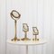 Antique Table Brass Mirror Set by Jules Duboscq Mirror & Dugretet, Set of 3, Image 2