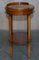 Vintage Burr Yew Wood Oval Side Table with Gallery Rail Top, Image 11