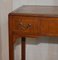 Antique Victorian Watchmakers Desk in Mahogany & Brown Leather 3