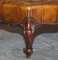 Large Chesterfield Hand Dyed Brown Leather Hearth Footstool 3