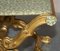 Sgabello pieghevole antico in legno dorato intagliato a mano, XIX secolo, Immagine 6
