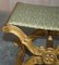 Antique Hand Carved Giltwood Pliant X Frame Folding Stool, 19th Century, Image 15