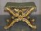 Antique Hand Carved Giltwood Pliant X Frame Folding Stool, 19th Century 2