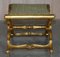 Antique Hand Carved Giltwood Pliant X Frame Folding Stool, 19th Century 10
