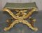 Antique Hand Carved Giltwood Pliant X Frame Folding Stool, 19th Century, Image 14