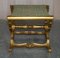 Antique Hand Carved Giltwood Pliant X Frame Folding Stool, 19th Century 16