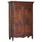 Large Antique Carved Wardrobe Armoire with Expertly Crafted Panels, 1844 1