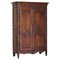 Large Antique Carved Wardrobe Armoire with Expertly Crafted Panels, 1844, Image 1