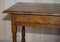 Antique English Oak Jointed Lowboy Side Table with Single Drawer, 1700s 3