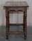 Antique English Oak Jointed Lowboy Side Table with Single Drawer, 1700s 11