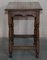 Antique English Oak Jointed Lowboy Side Table with Single Drawer, 1700s, Image 11
