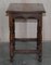 Antique English Oak Jointed Lowboy Side Table with Single Drawer, 1700s 13
