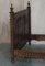 Antique Hand Carved Continental Oak Frame Bedstead, Image 19