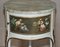 Antique Louis XVI Style Floral Hand-Painted Side Lamp Tables, Set of 2 18