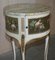 Antique Louis XVI Style Floral Hand-Painted Side Lamp Tables, Set of 2 19