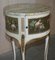 Tavolini antichi in stile Luigi XVI con fiori dipinti a mano, set di 2, Immagine 19