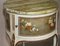 Antique Louis XVI Style Floral Hand-Painted Side Lamp Tables, Set of 2 7