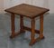 English Oak Nesting Occasional Tables, Set of 3 13