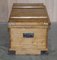 Antique Victorian Pine Military Campaign Blanket Box Chest, Image 13